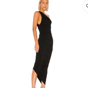 NWOT Norma Kamali Diana gown in black